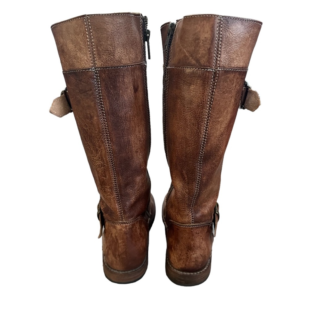Bed Stu Women’s Gogo Lug Tan Rustic Leather Boots Brown 7 - Picture 4 of 10